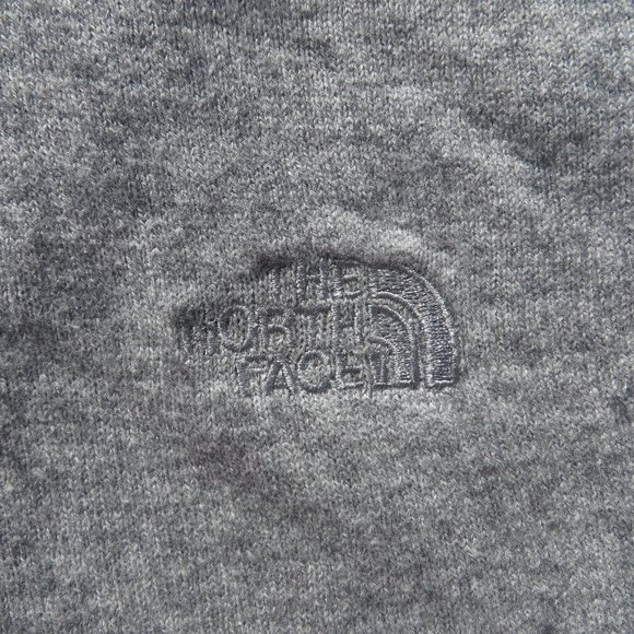 The North Face Men's Sweater XLarge XL Gray Wool Cotton Long Sleeve zip Knit - Picture 6 of 12